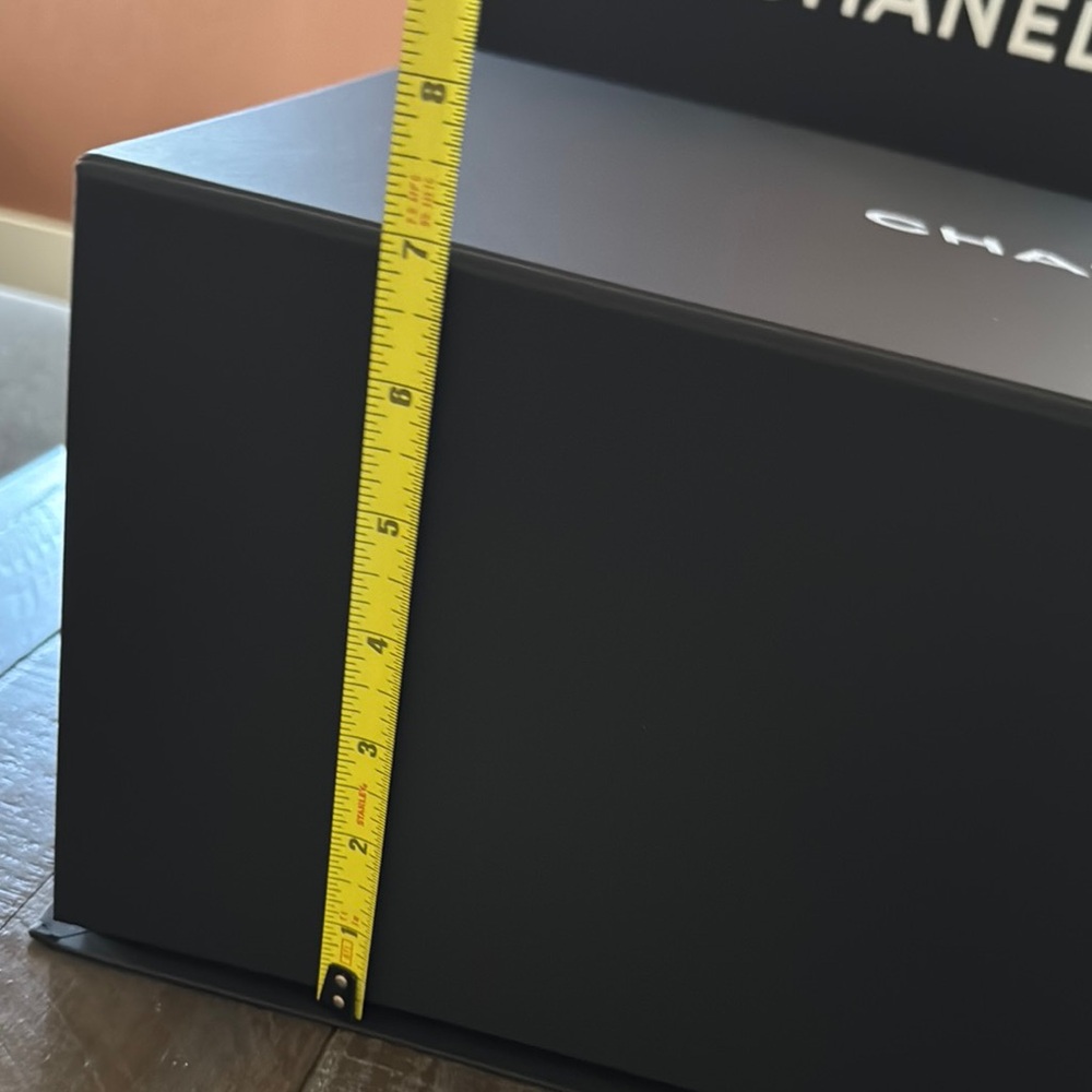 Large CHANEL Black Box with White Camellia Accent - Picture 11 of 15